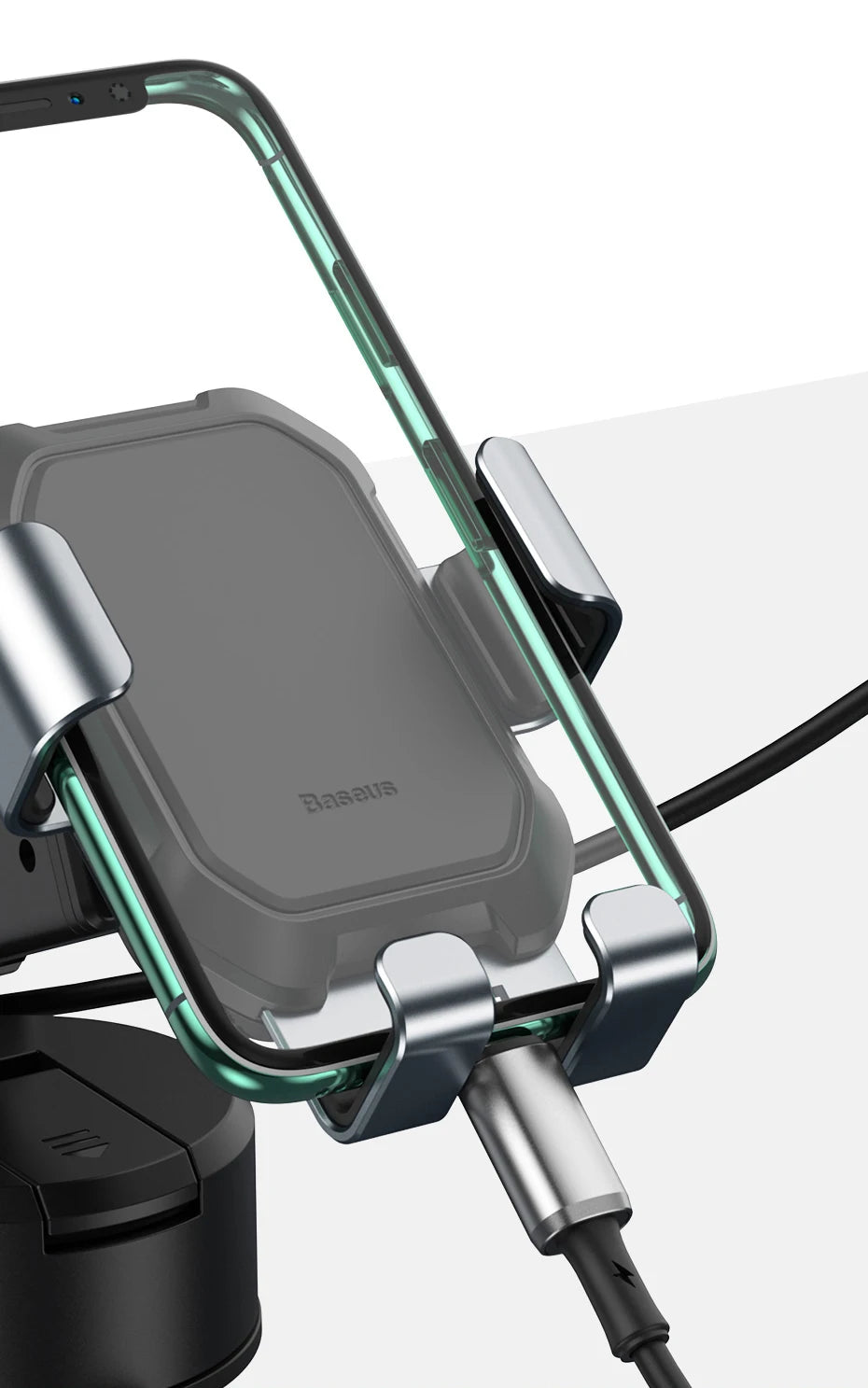 Baseus Gravity Car Phone Holder Suction Cup Adjustable Universal Holder Stand in Car GPS Mount For iPhone 12 Pro Max Xiaomi POCO