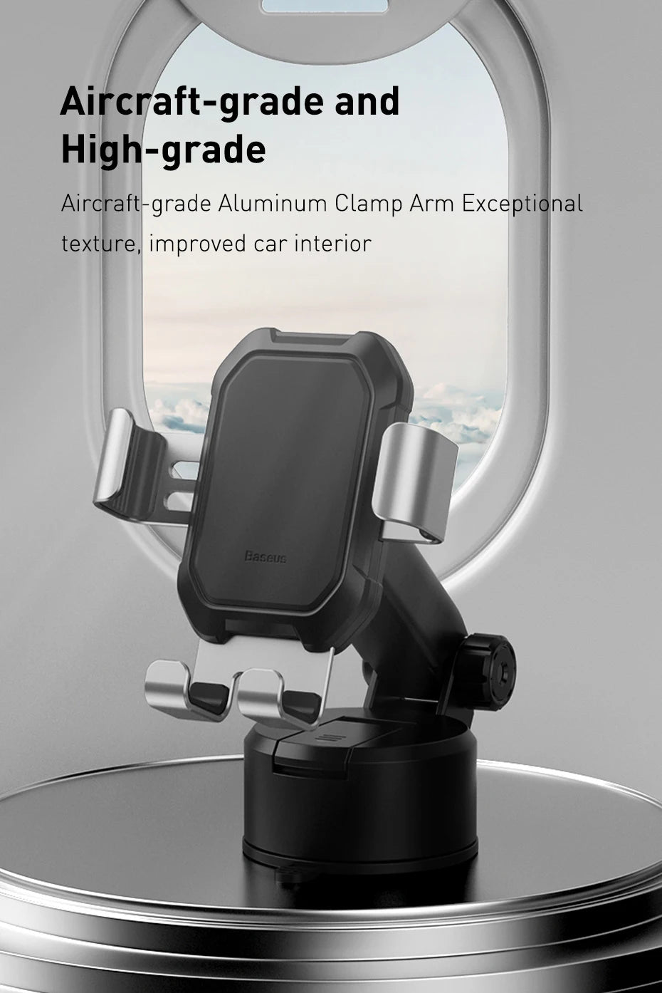 Baseus Gravity Car Phone Holder Suction Cup Adjustable Universal Holder Stand in Car GPS Mount For iPhone 12 Pro Max Xiaomi POCO