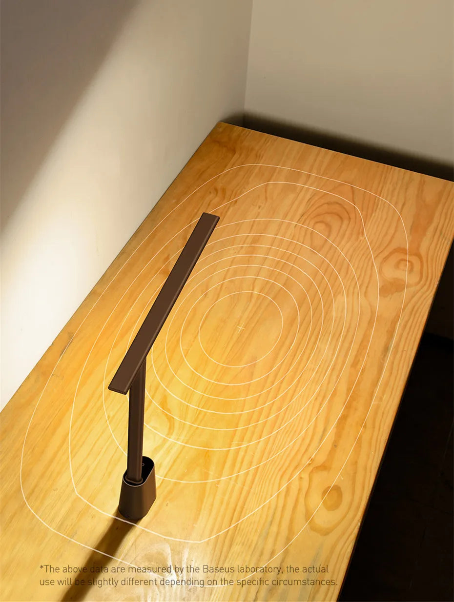 Baseus LED Desk Lamp Eye Protection Study Dimmable Office Light Foldable Table Lamp Smart Adaptive Brightness Bedside Read Lamp