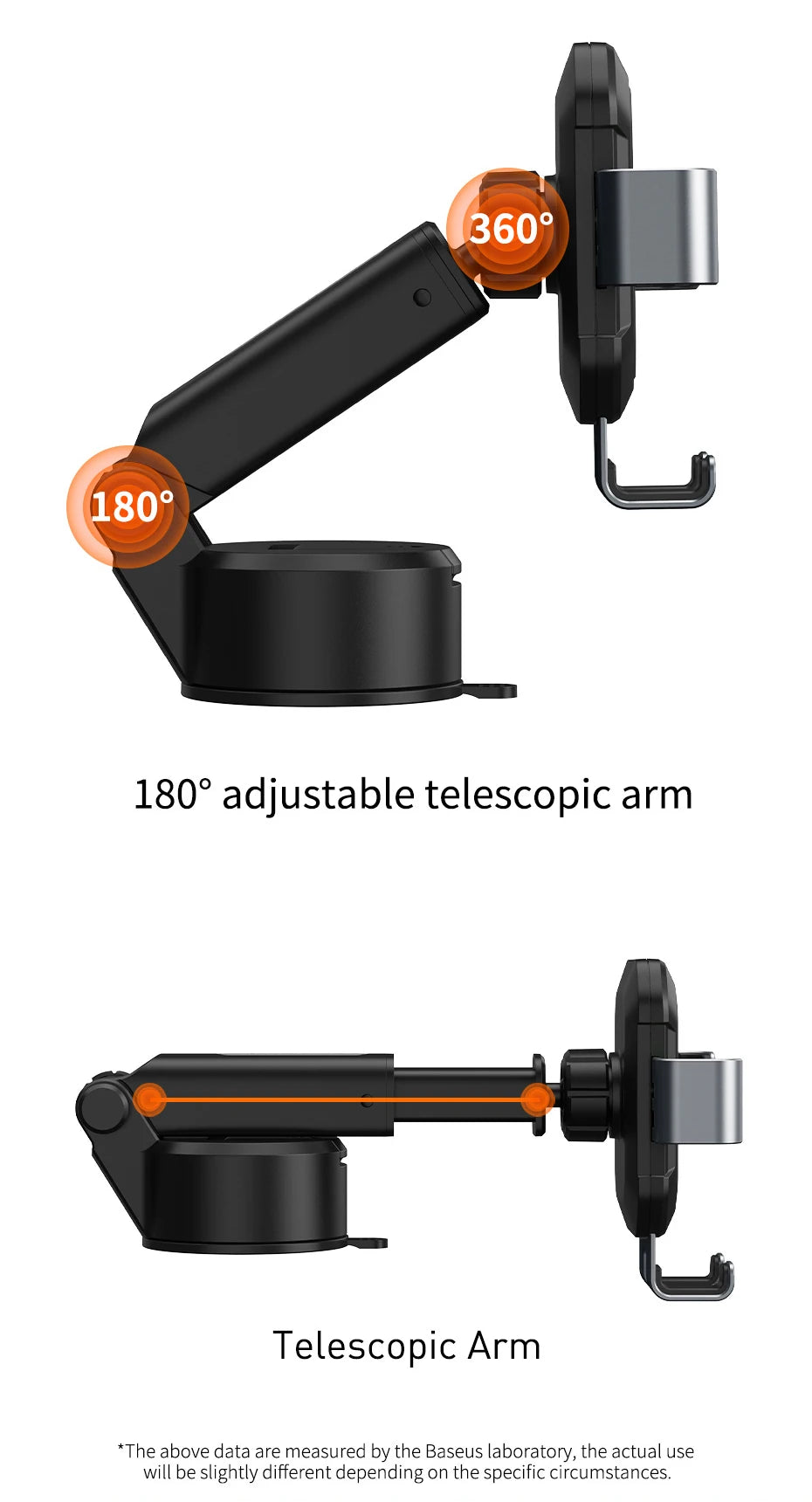 Baseus Gravity Car Phone Holder Suction Cup Adjustable Universal Holder Stand in Car GPS Mount For iPhone 12 Pro Max Xiaomi POCO