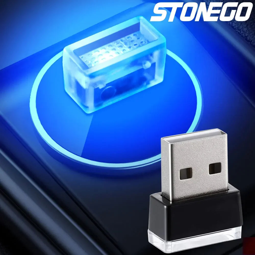 Car Ambient Light Led No Modification Car Portable Computer Usb Night Light Car Decoration Light Multi-use Atmosphere Light