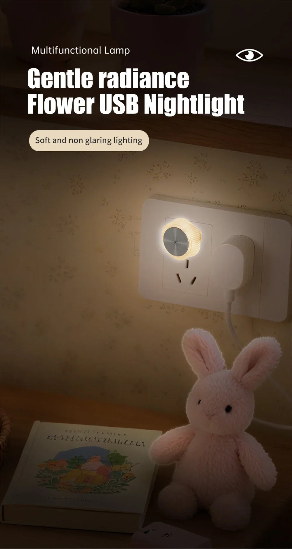 New car ambient light wireless USB free car interior LED car breathing light wireless modification colorful night light