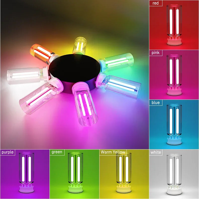 Car Atmosphere Light USB Night Light Touch Dimming LED Incandescent Filament Lamp Bulb Emergency Lighting Plug Play Ambient Lamp
