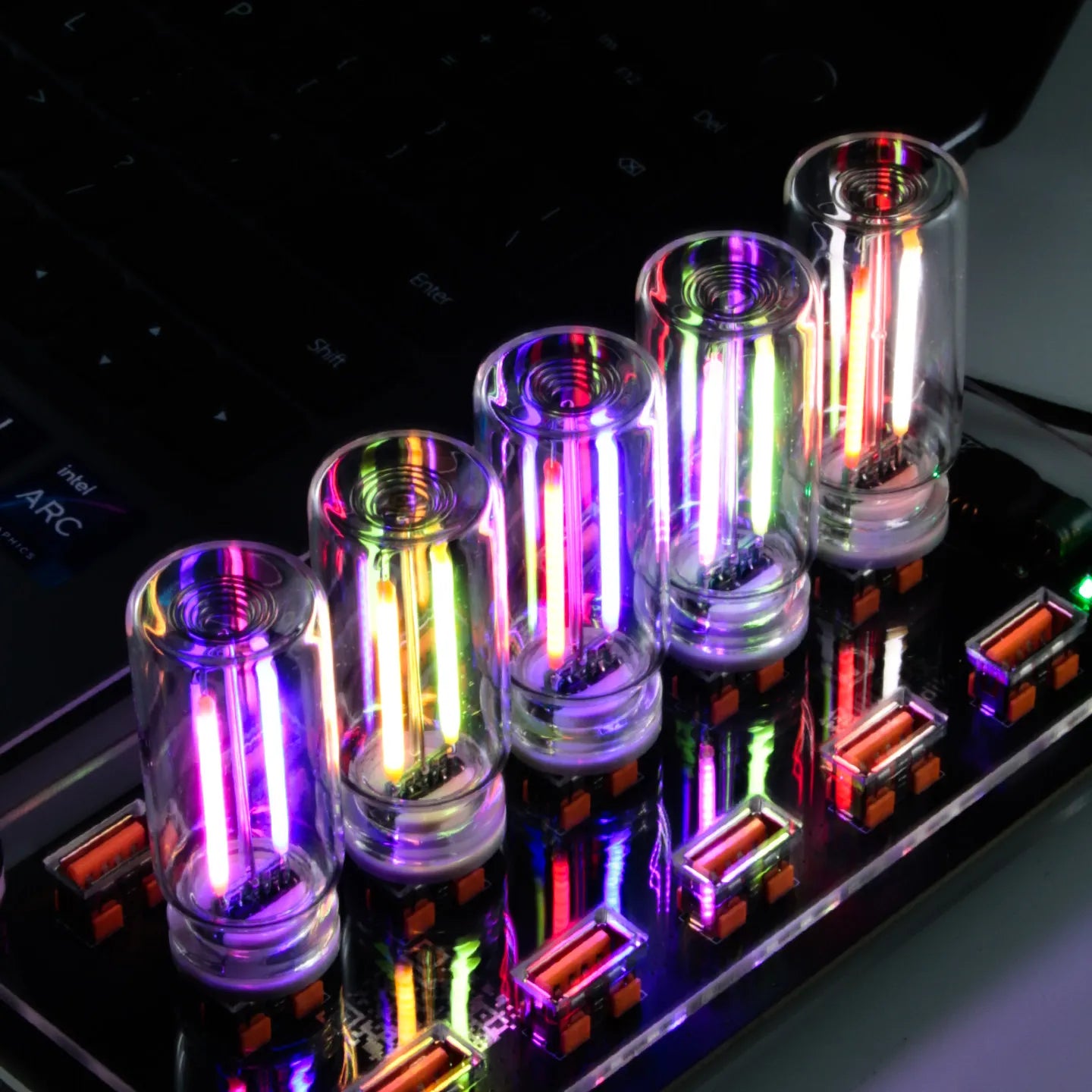 Car Atmosphere Light USB Night Light Touch Dimming LED Incandescent Filament Lamp Bulb Emergency Lighting Plug Play Ambient Lamp