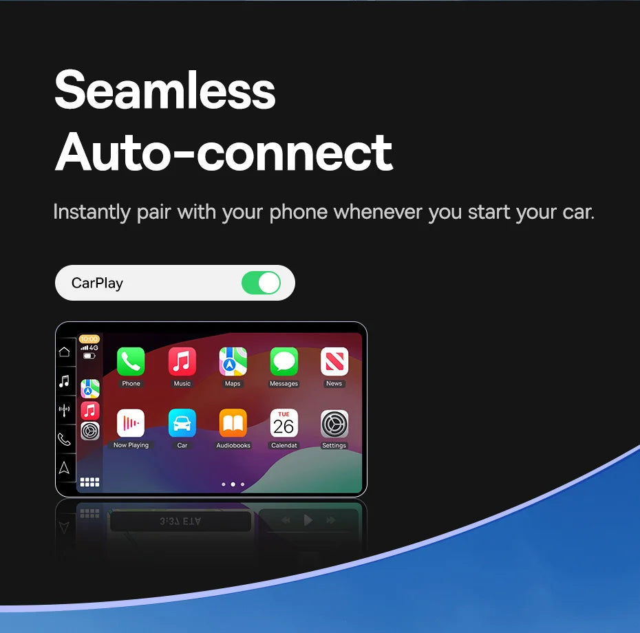 Baseus Wireless CarPlay Wired to Wireless CarPlay Adapter Auto Connect Car Intelligent Systems Plug&Play Bluetooth Smart CarPlay