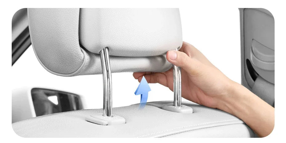 Baseus Car Back Seat Tray Table for Passenger Trip Eat and Work Adjustable Travel Tray with Phone Drink Holder for Laptop iPad