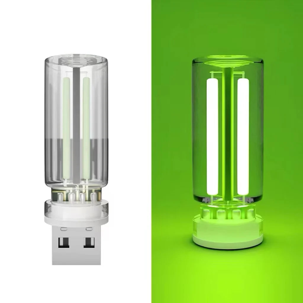 Car Atmosphere Light USB Night Light Touch Dimming LED Incandescent Filament Lamp Bulb Emergency Lighting Plug Play Ambient Lamp
