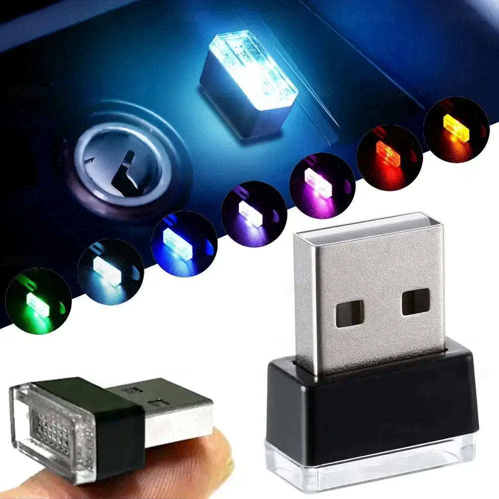 Car Ambient Light Led No Modification Car Portable Computer Usb Night Light Car Decoration Light Multi-use Atmosphere Light