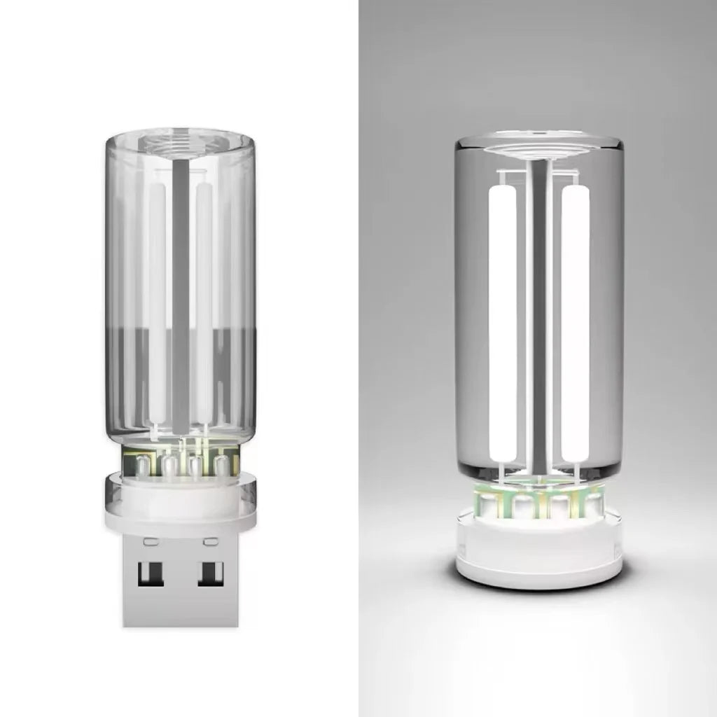 Car Atmosphere Light USB Night Light Touch Dimming LED Incandescent Filament Lamp Bulb Emergency Lighting Plug Play Ambient Lamp
