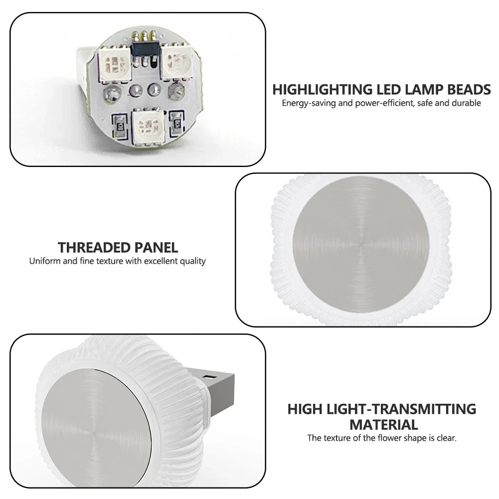 New car ambient light wireless USB free car interior LED car breathing light wireless modification colorful night light