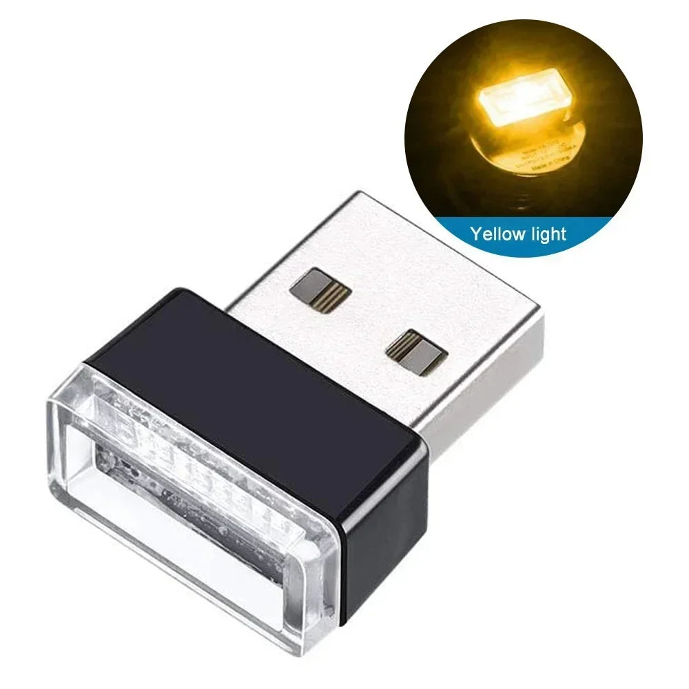 Car Ambient Light Led No Modification Car Portable Computer Usb Night Light Car Decoration Light Multi-use Atmosphere Light