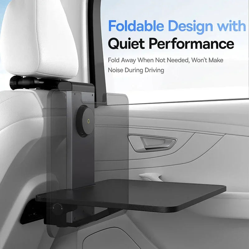 Baseus Car Back Seat Tray Table for Passenger Trip Eat and Work Adjustable Travel Tray with Phone Drink Holder for Laptop iPad
