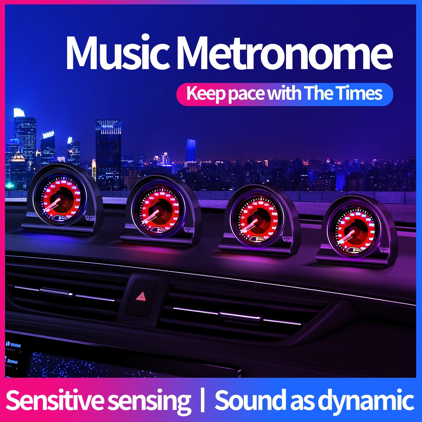 Car rhythm light, car interior decorative light, voice-controlled atmosphere light, ambient light, color music light, car li