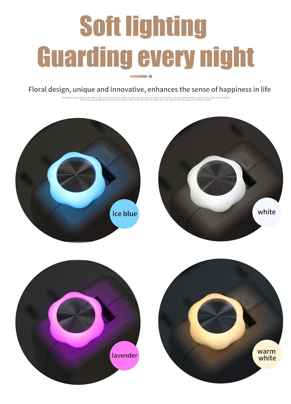 New car ambient light wireless USB free car interior LED car breathing light wireless modification colorful night light