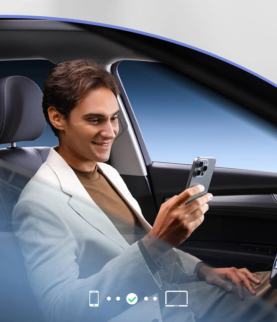 Baseus Wireless CarPlay Wired to Wireless CarPlay Adapter Auto Connect Car Intelligent Systems Plug&Play Bluetooth Smart CarPlay